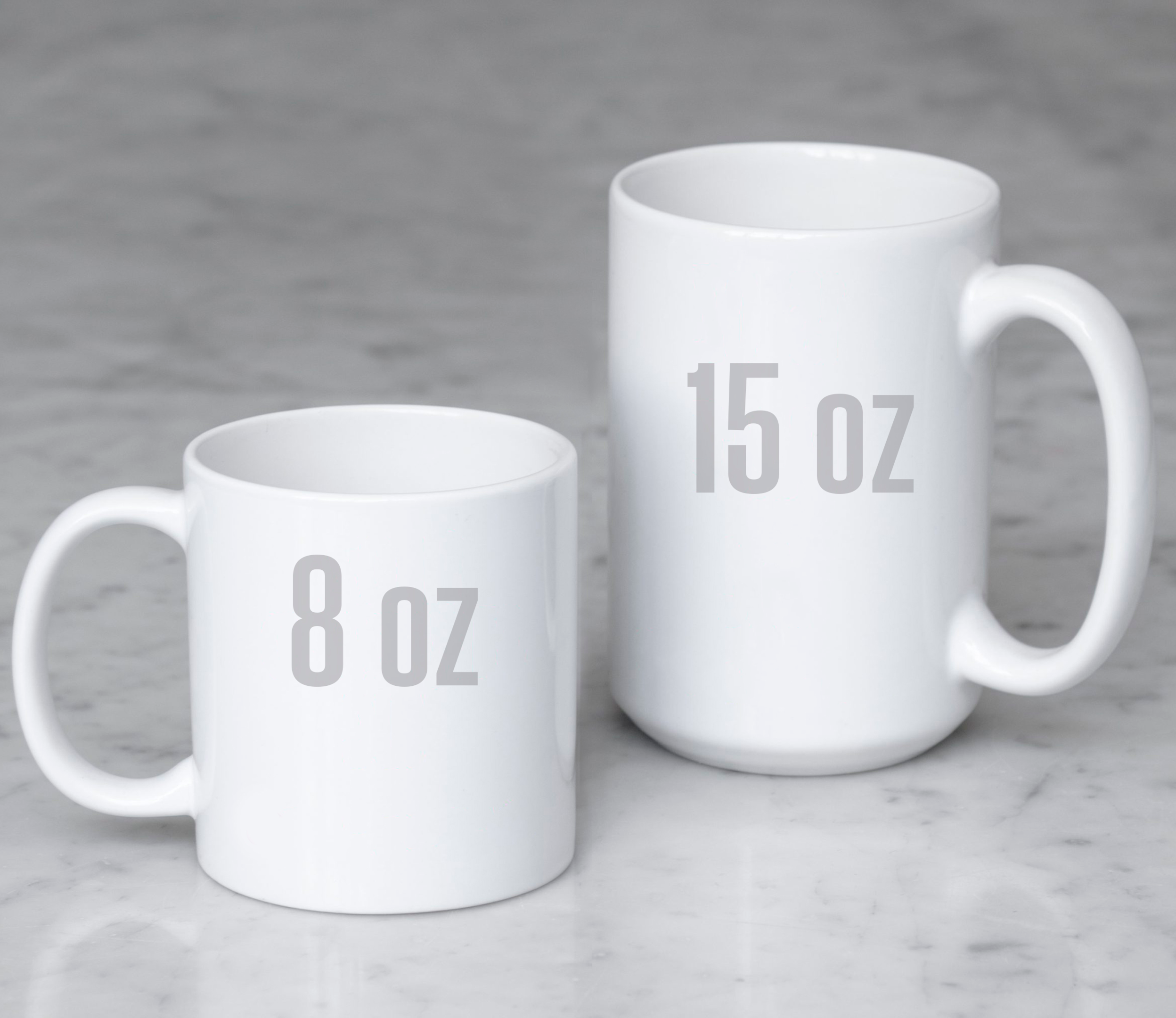 8 to 15 oz mugs