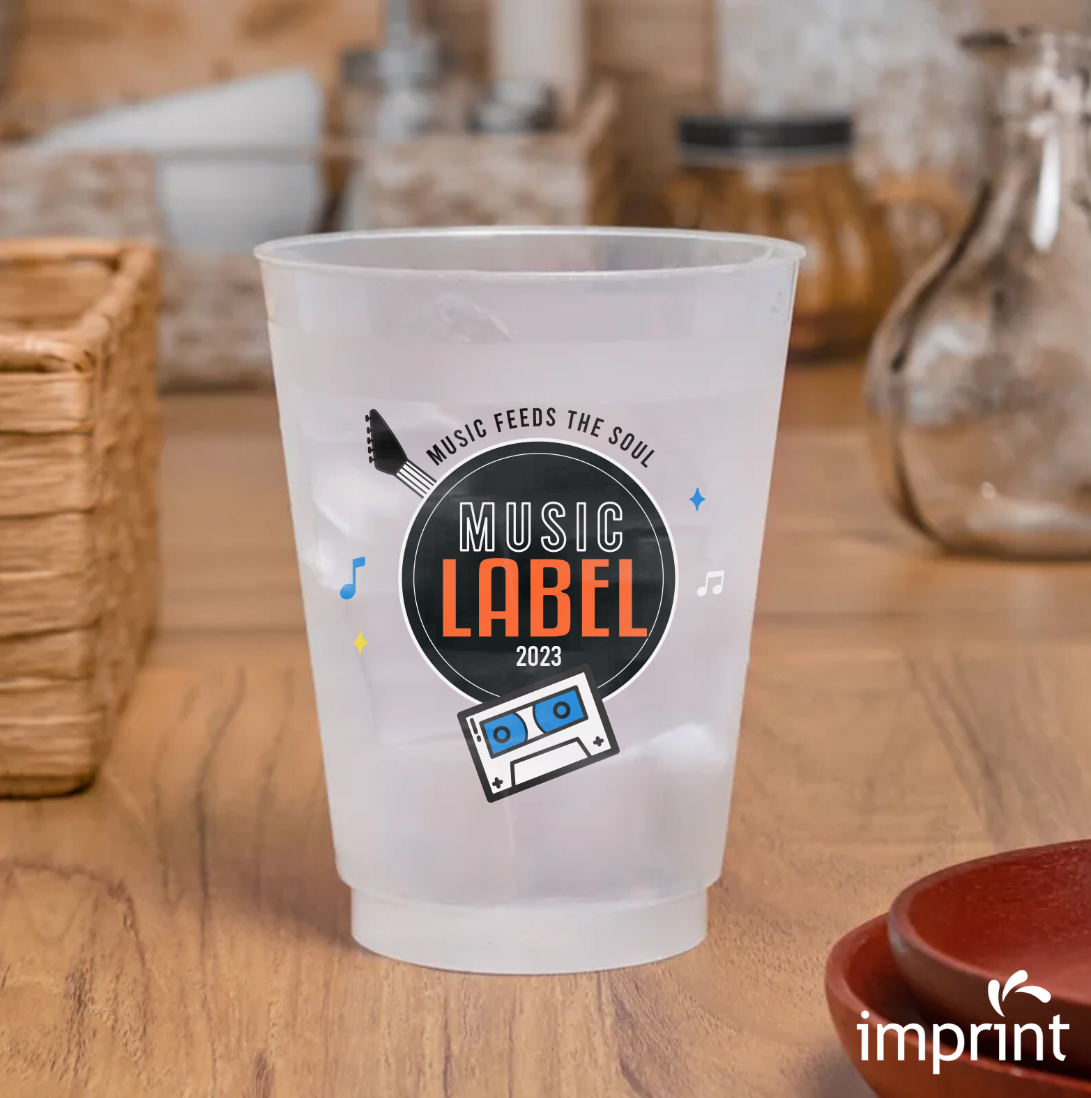 frosted stadium cup