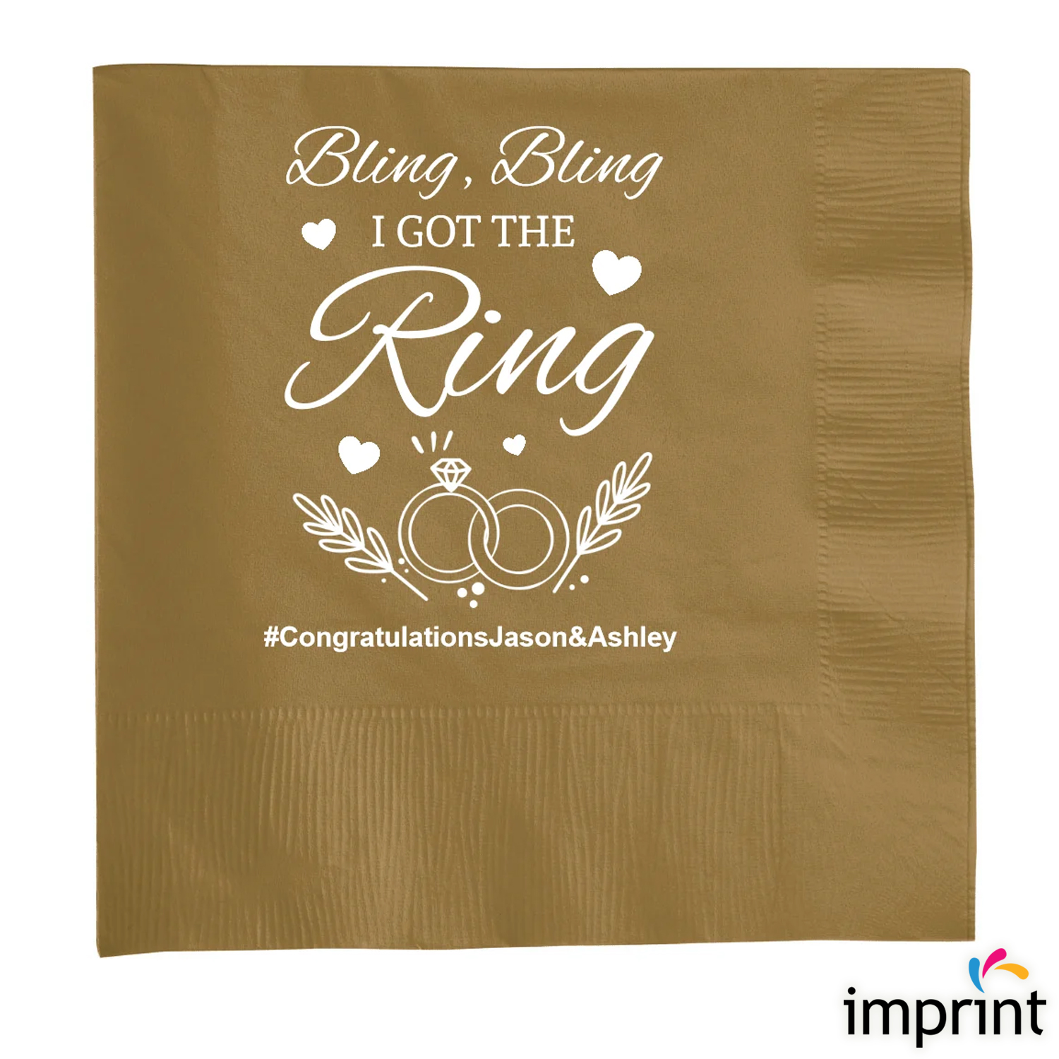 paper napkins personalize