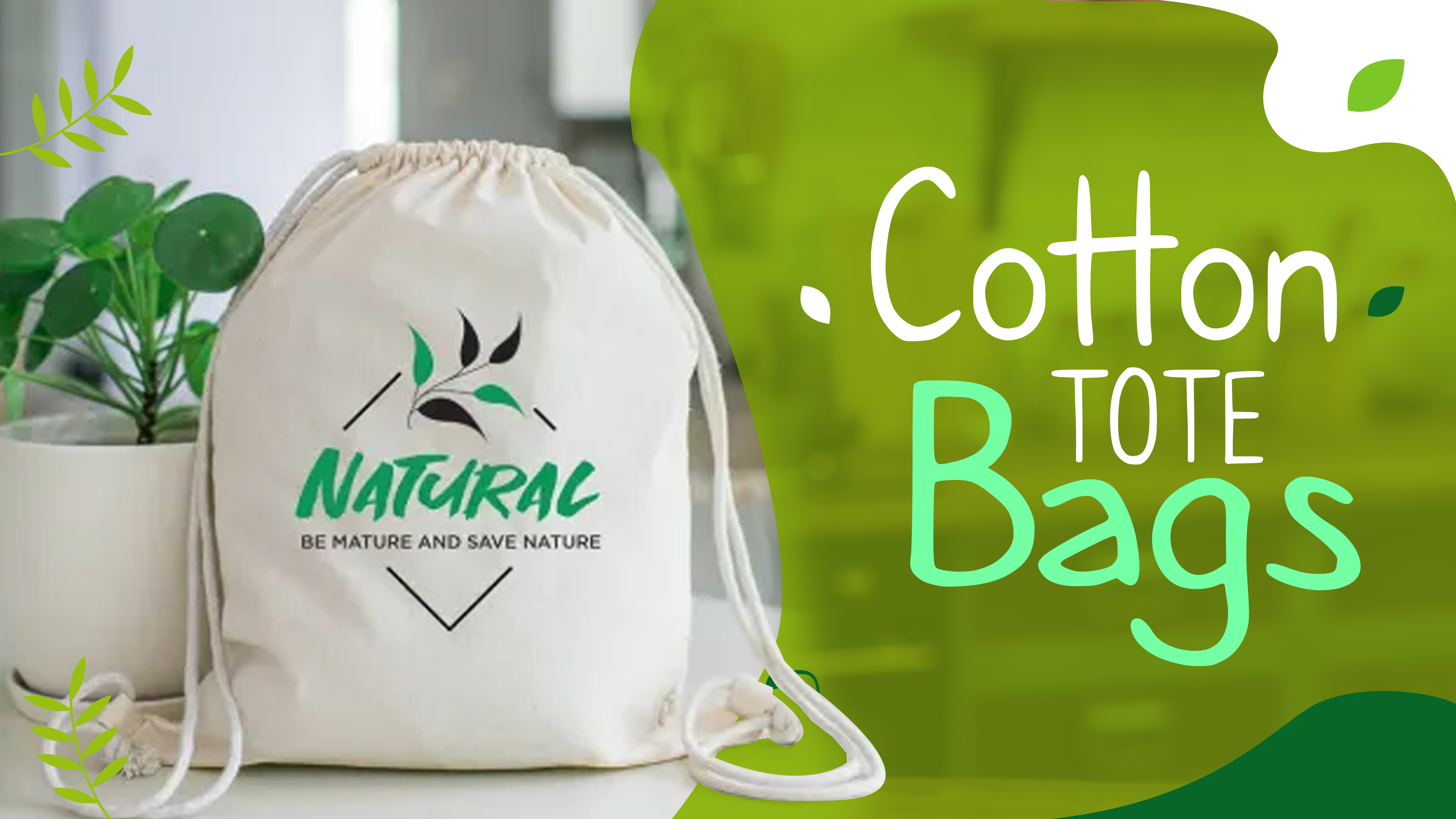 organic cotton shopping bag