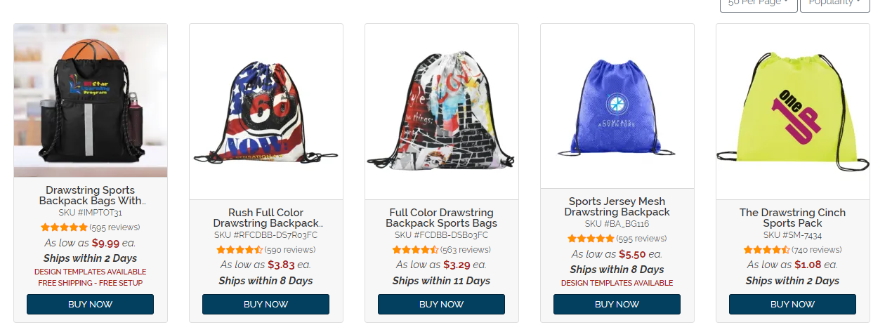 kinds of gym bags