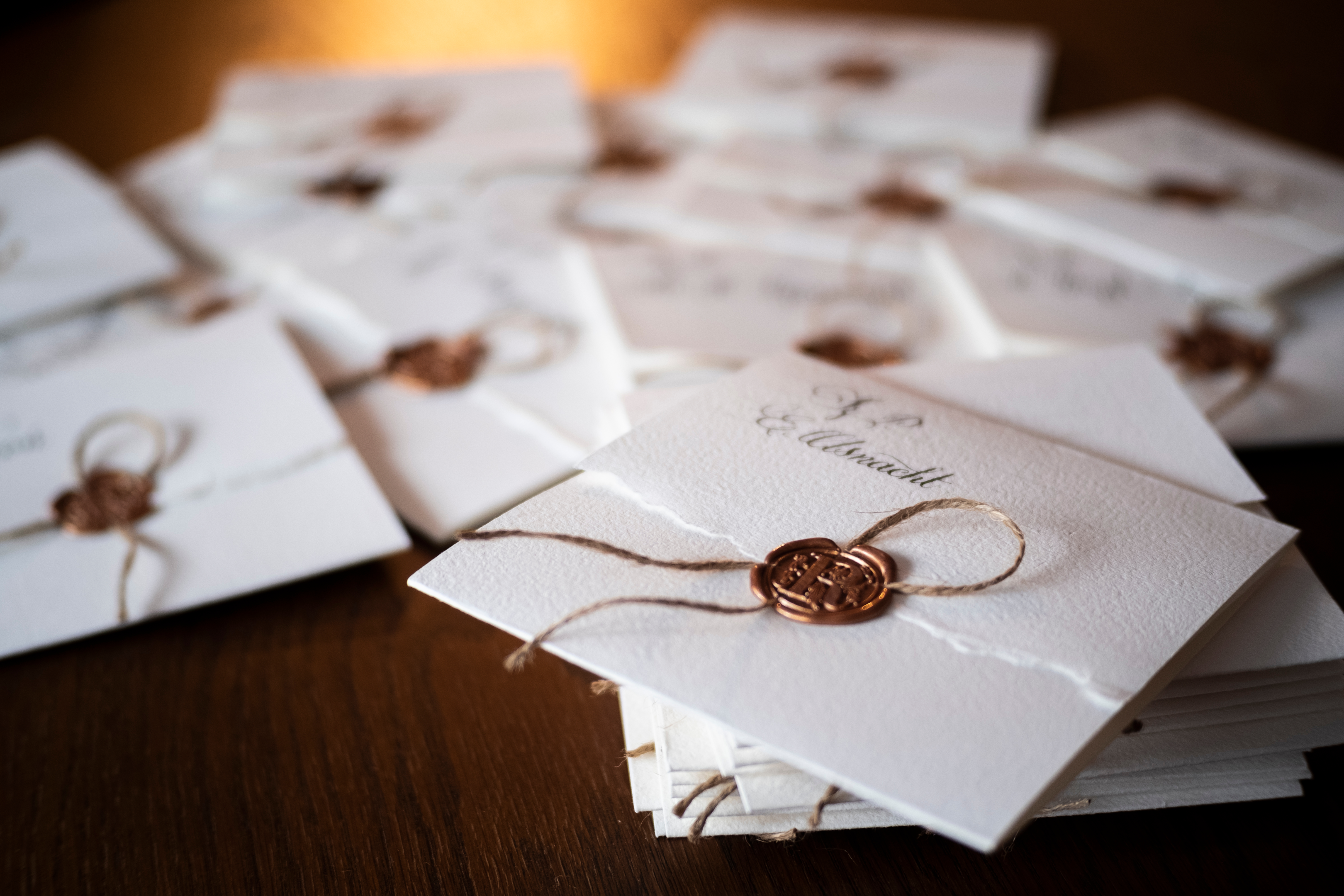Wedding Invitations with Wax Seal