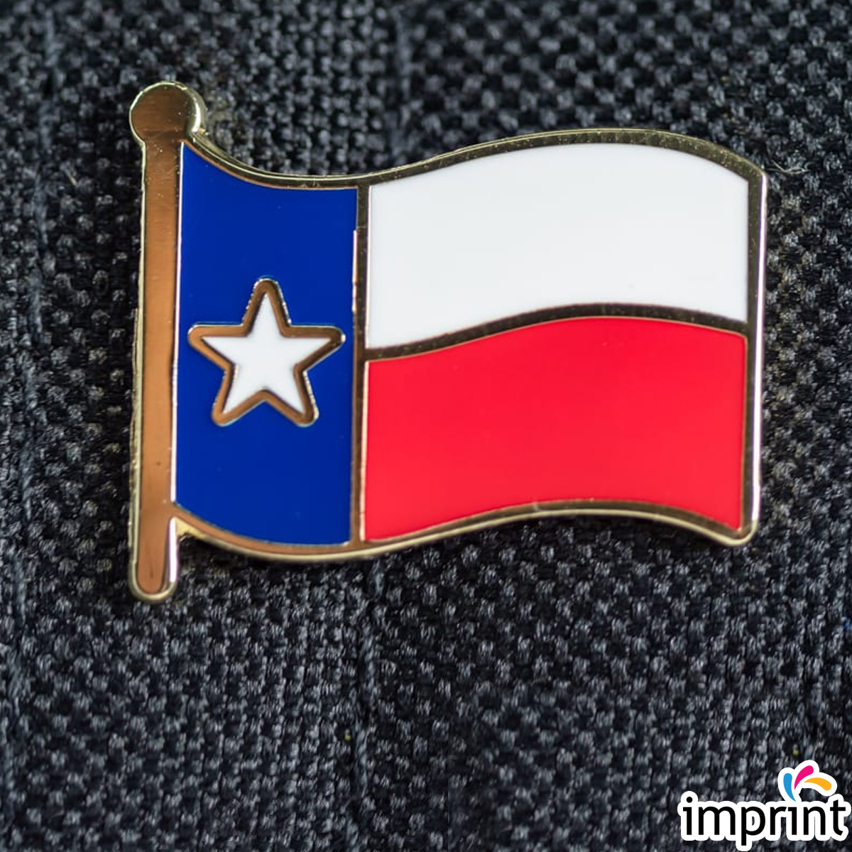 metallic pin