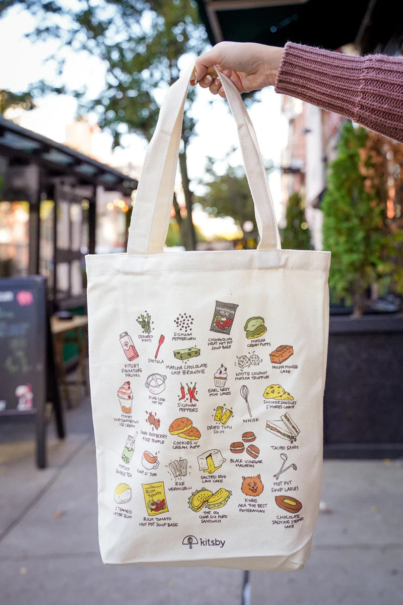White Tote Bag (www.kitsby.com)