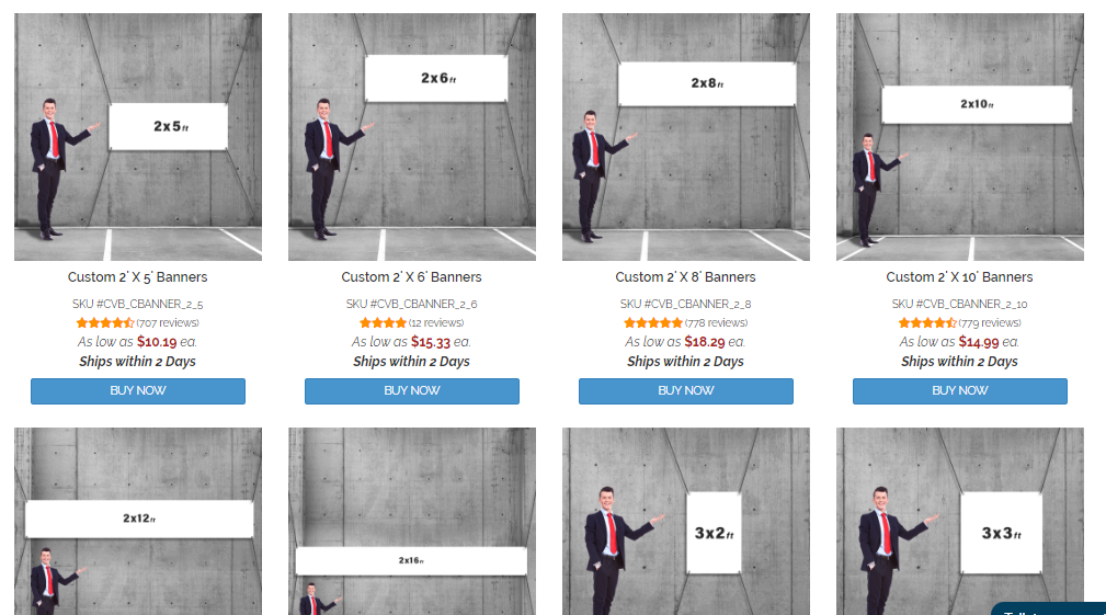 custom size banner