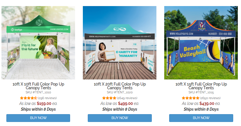 custom canopies