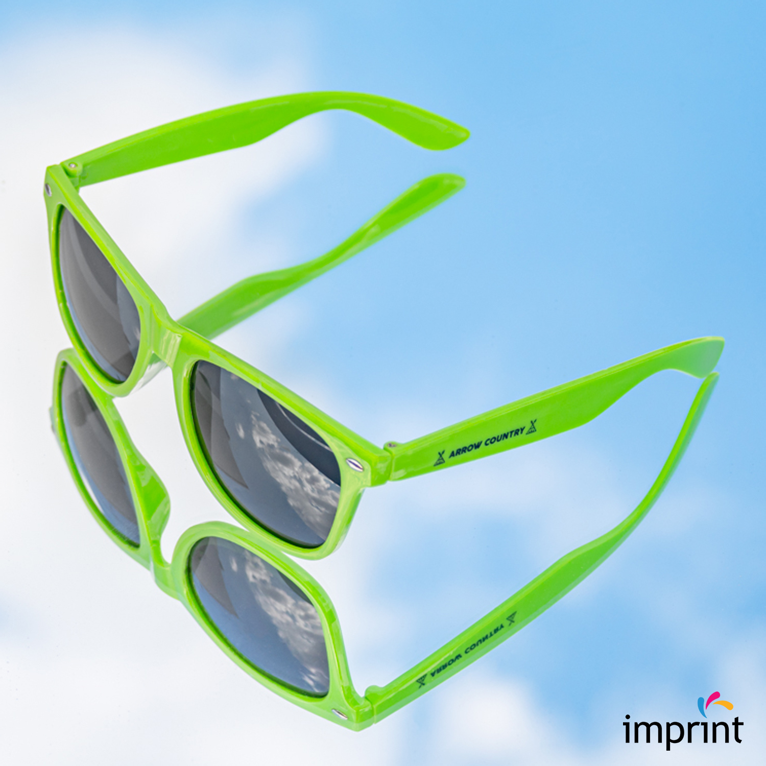 glasses design with four leaf clover