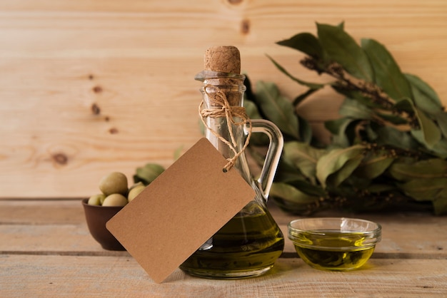a bottle of olive oil