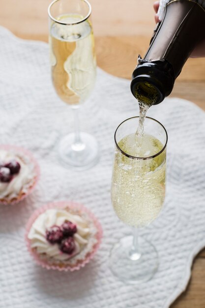 bottle of champagne