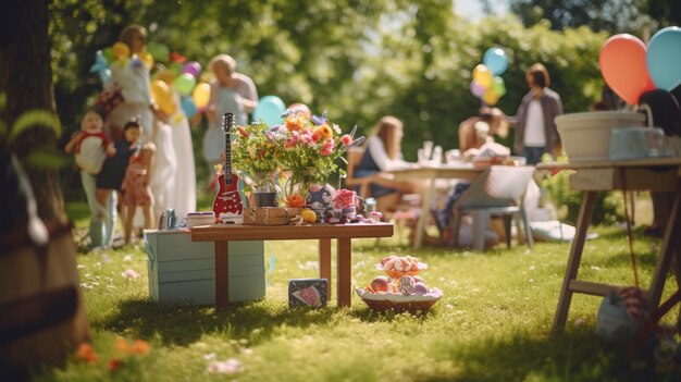 casual and fun engagement party