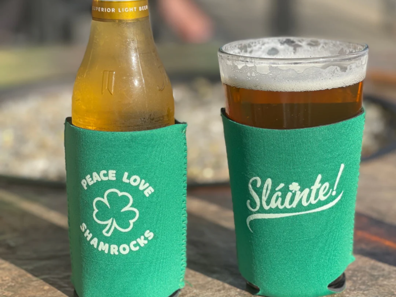 St. Patrick's Day Koozies (luvthepaw.com)