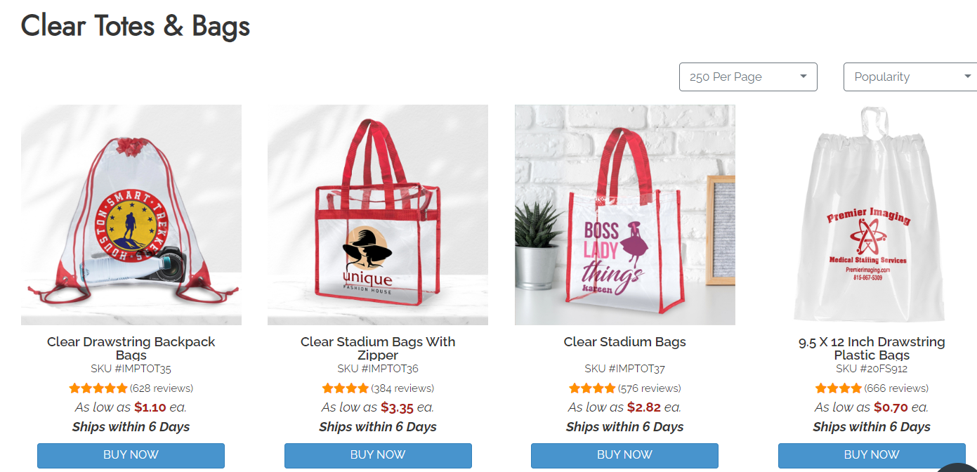 clear bags