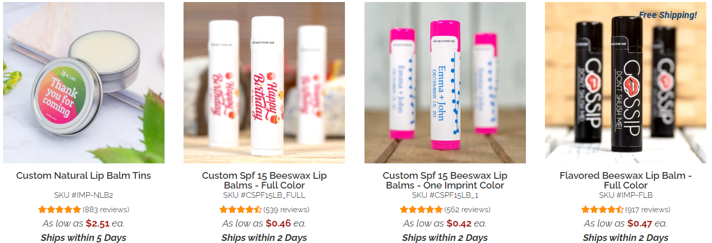 brides and bridesmaids lip balm