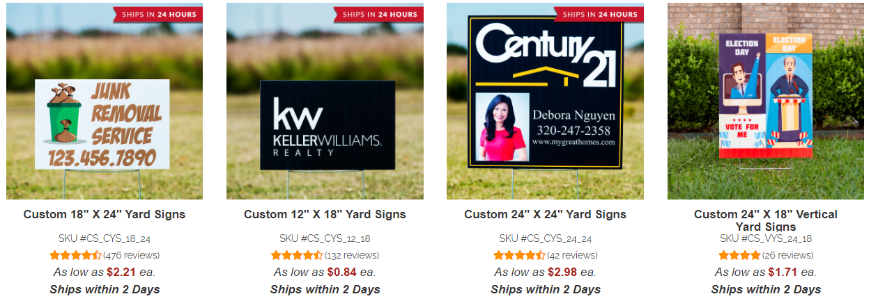 yard signs