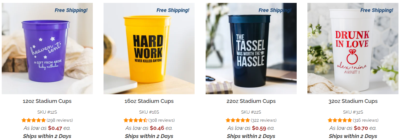 sale party supplies