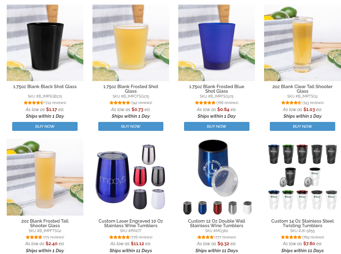customized drinkware