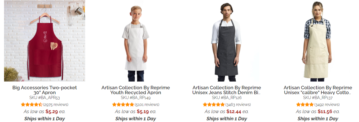 custom apron