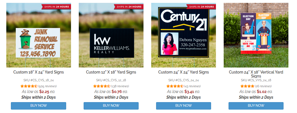yard signs