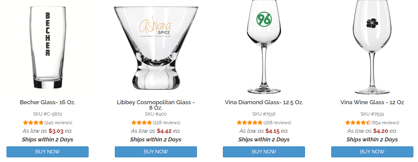 highball glasses