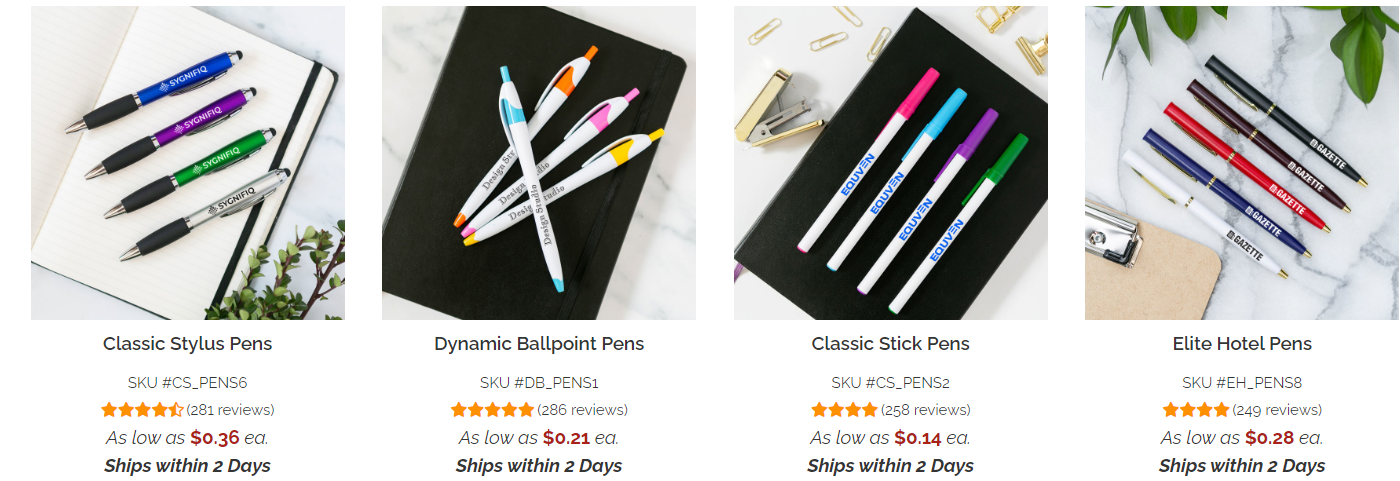 ballpoint pens
