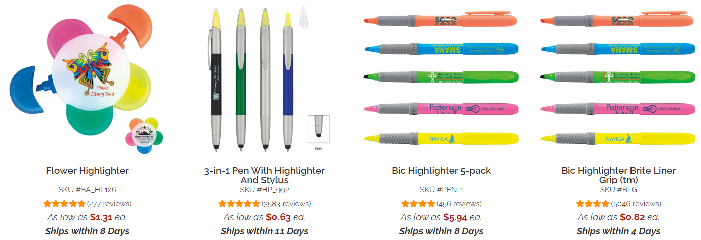 highlighters