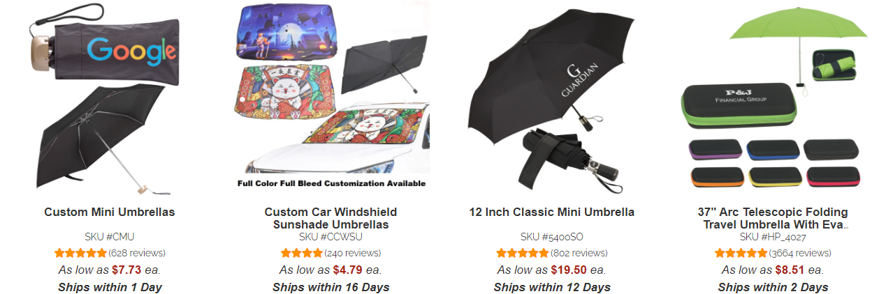 umbrellas