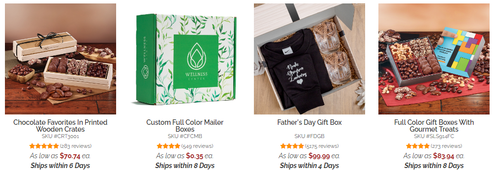 gift baskets and boxes