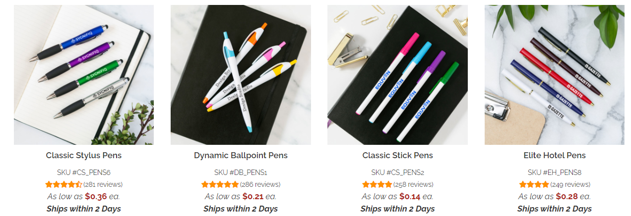 personalized pens