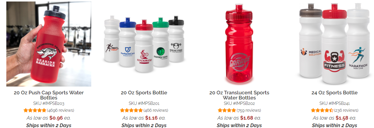 personalized water bottles