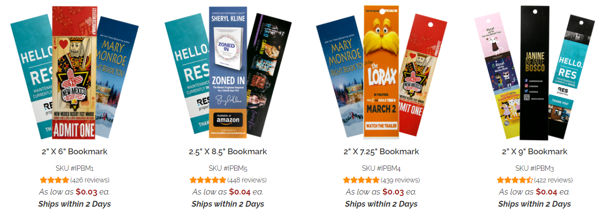 customized bookmarks