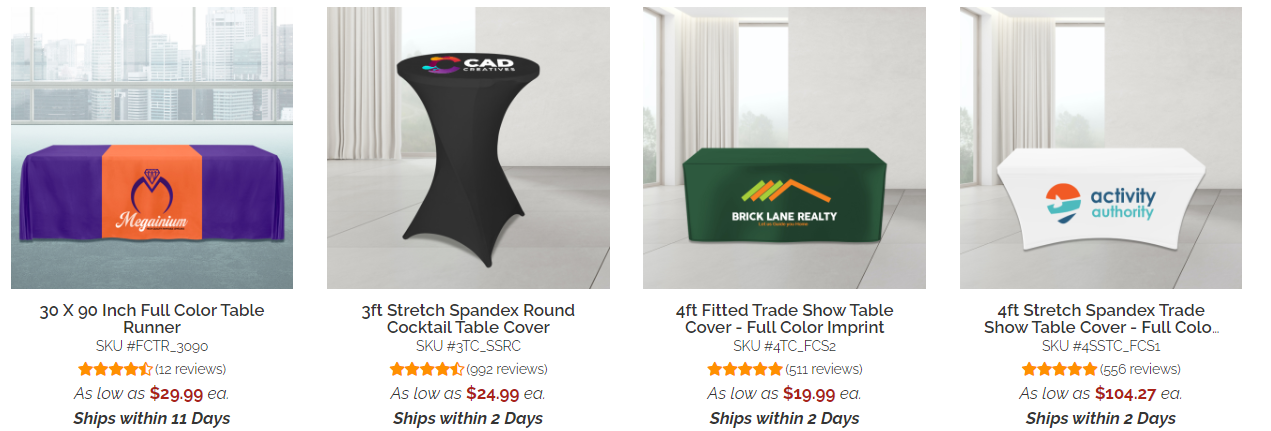 for table