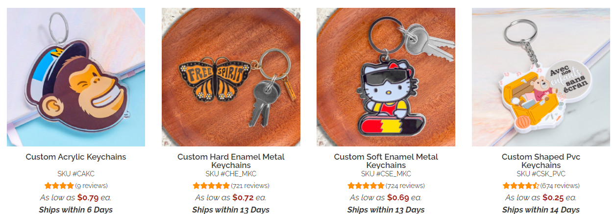 keychain with toys