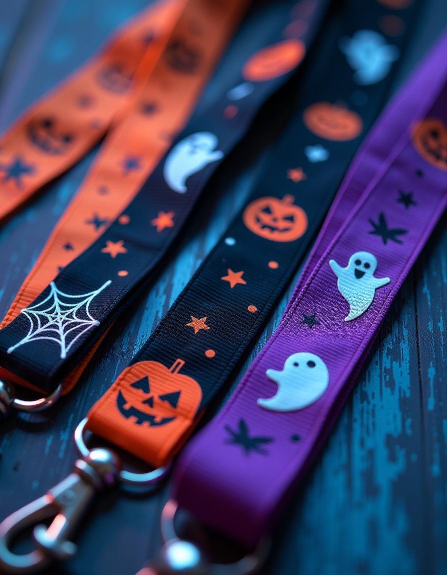 soft halloween lanyard
