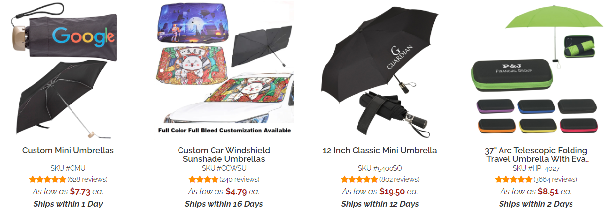 umbrellas