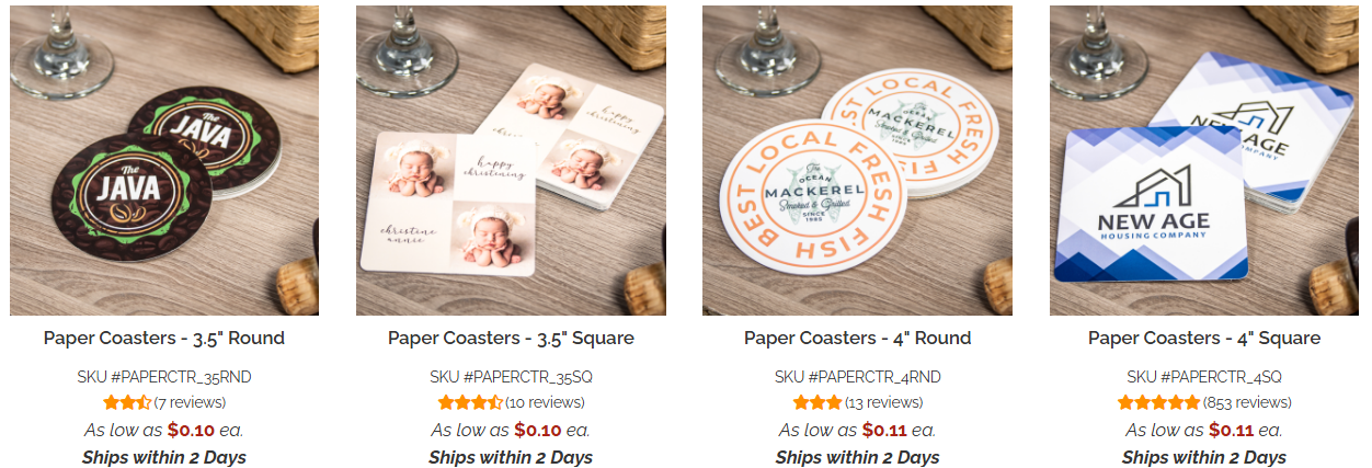 custom coasters