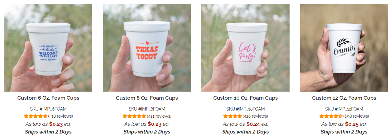 dispossable cup item