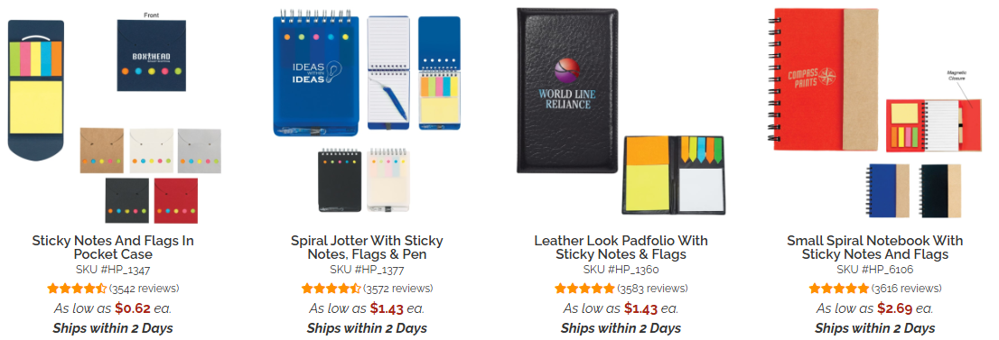 custom sticky notes