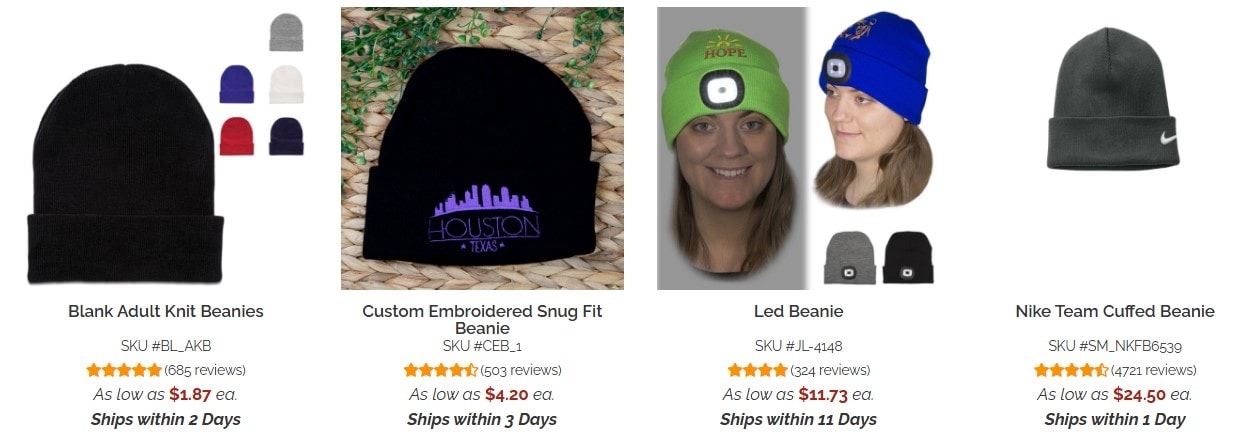 custom beanies