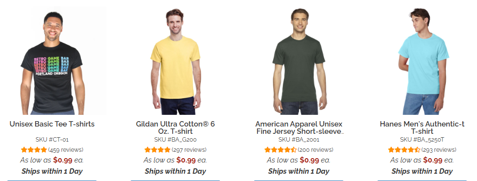 custom tshirts