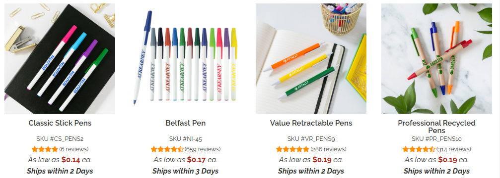 custom pens
