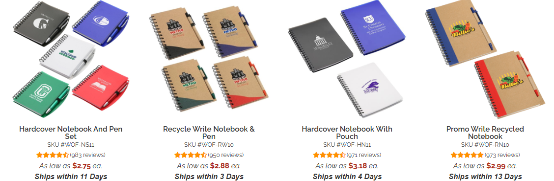 Customizable Notebooks