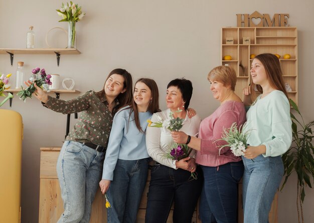 women celebrating women's history month