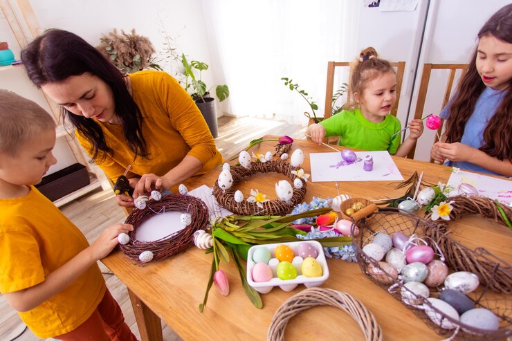 To create a custom Easter basket for each child