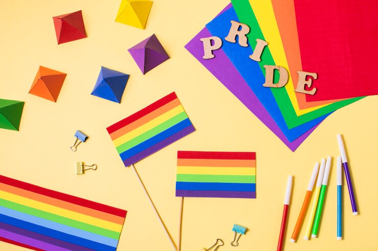 Choose Vibrant Colors from Various Pride Flags