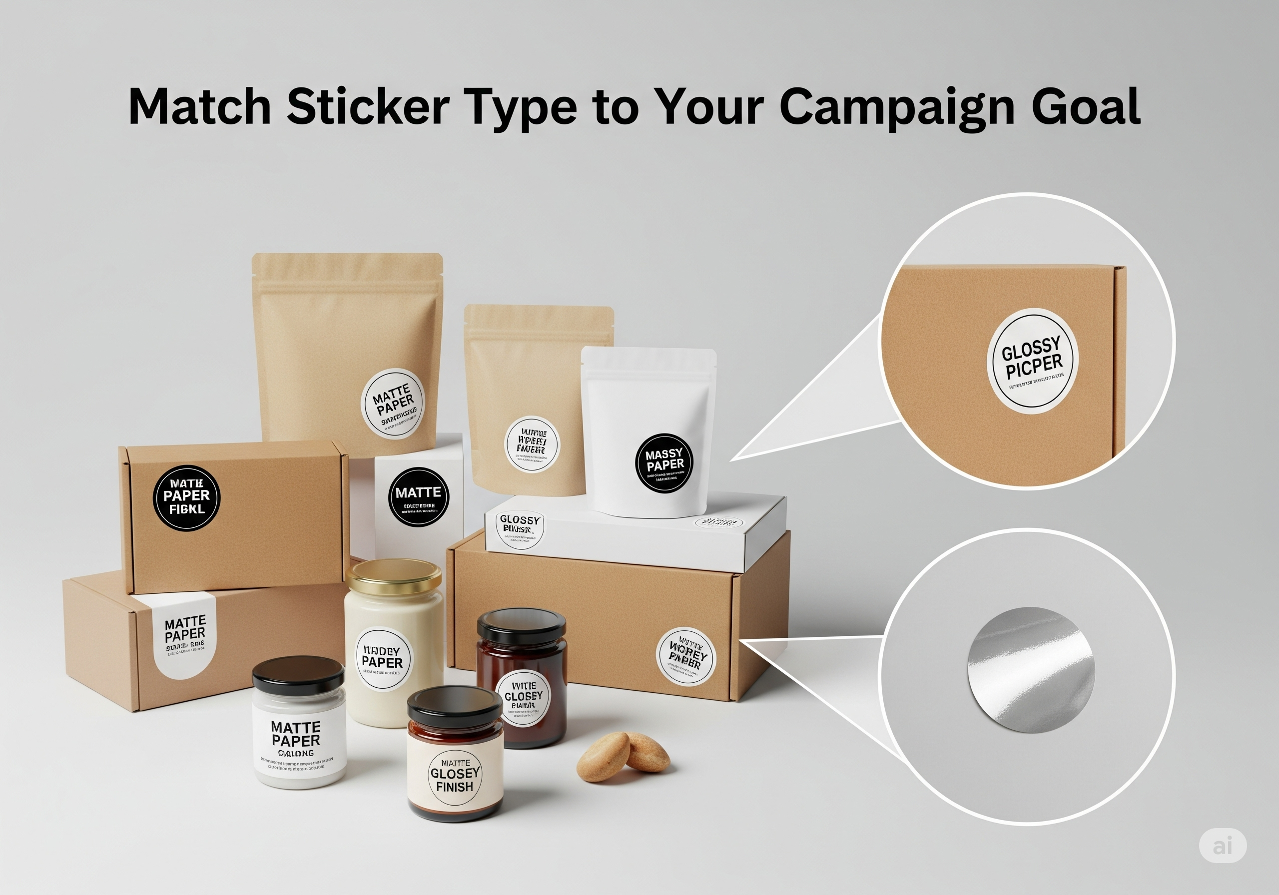 Match Sticker Type to Your Campaign Goal