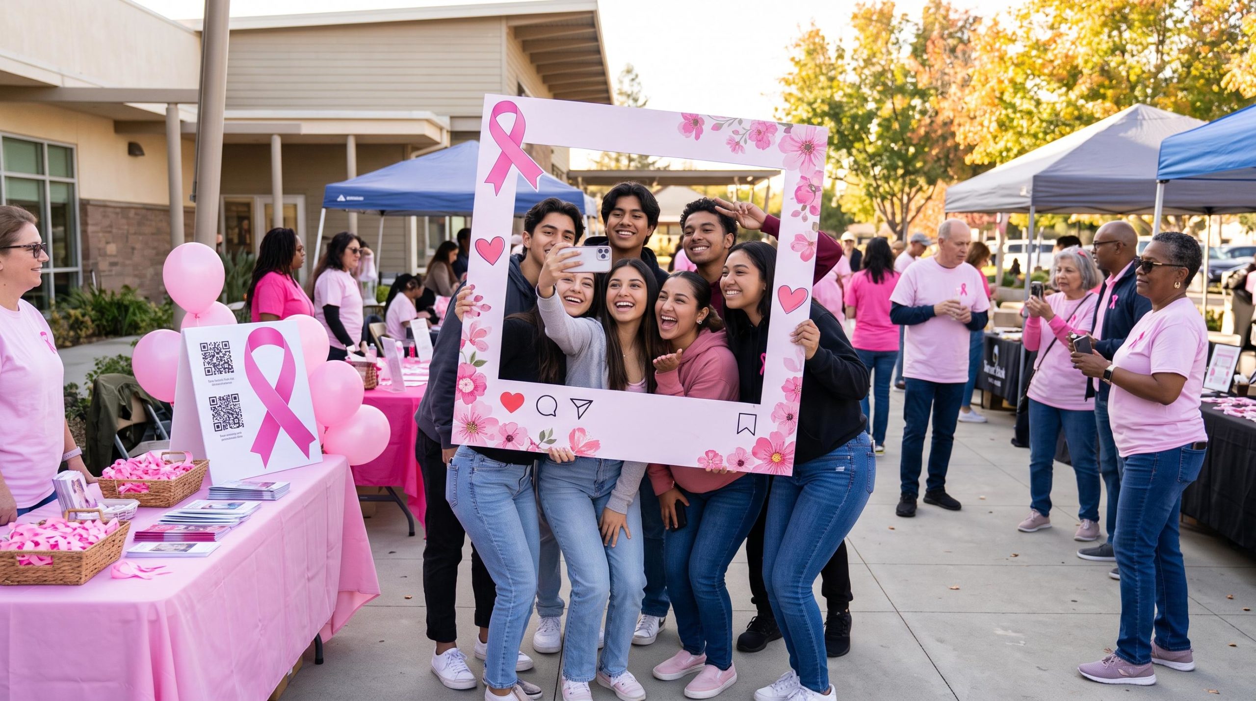Launch a Community Pink Ribbon Photo Challenge