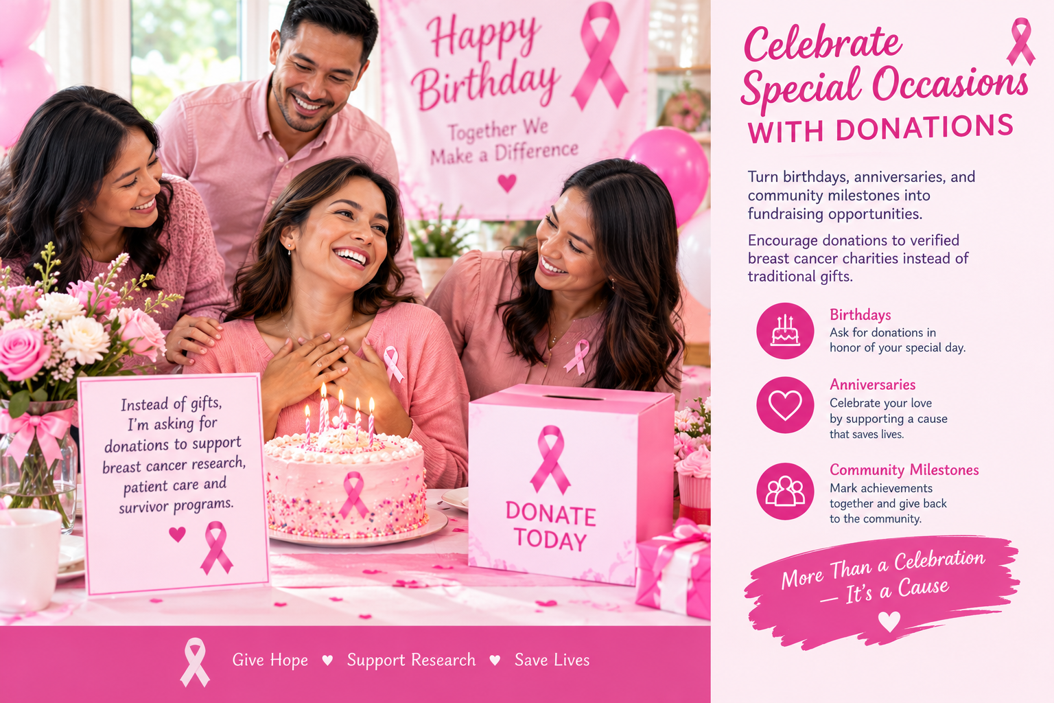 Celebrate Special Occasions With Donations