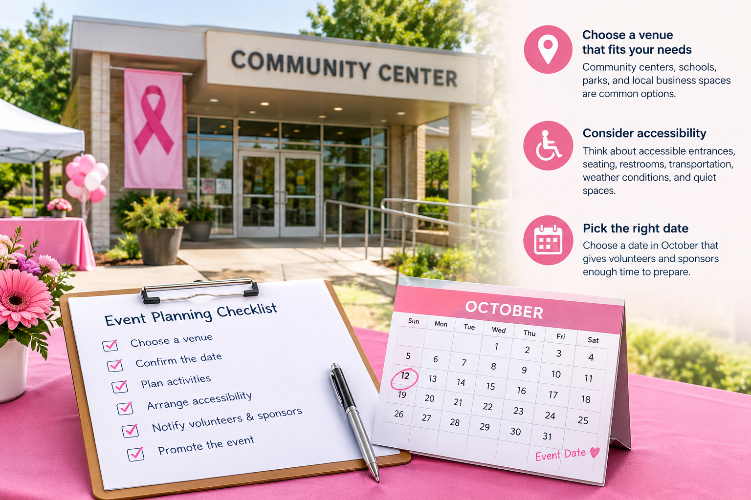 Choose an Accessible Venue and Event Date