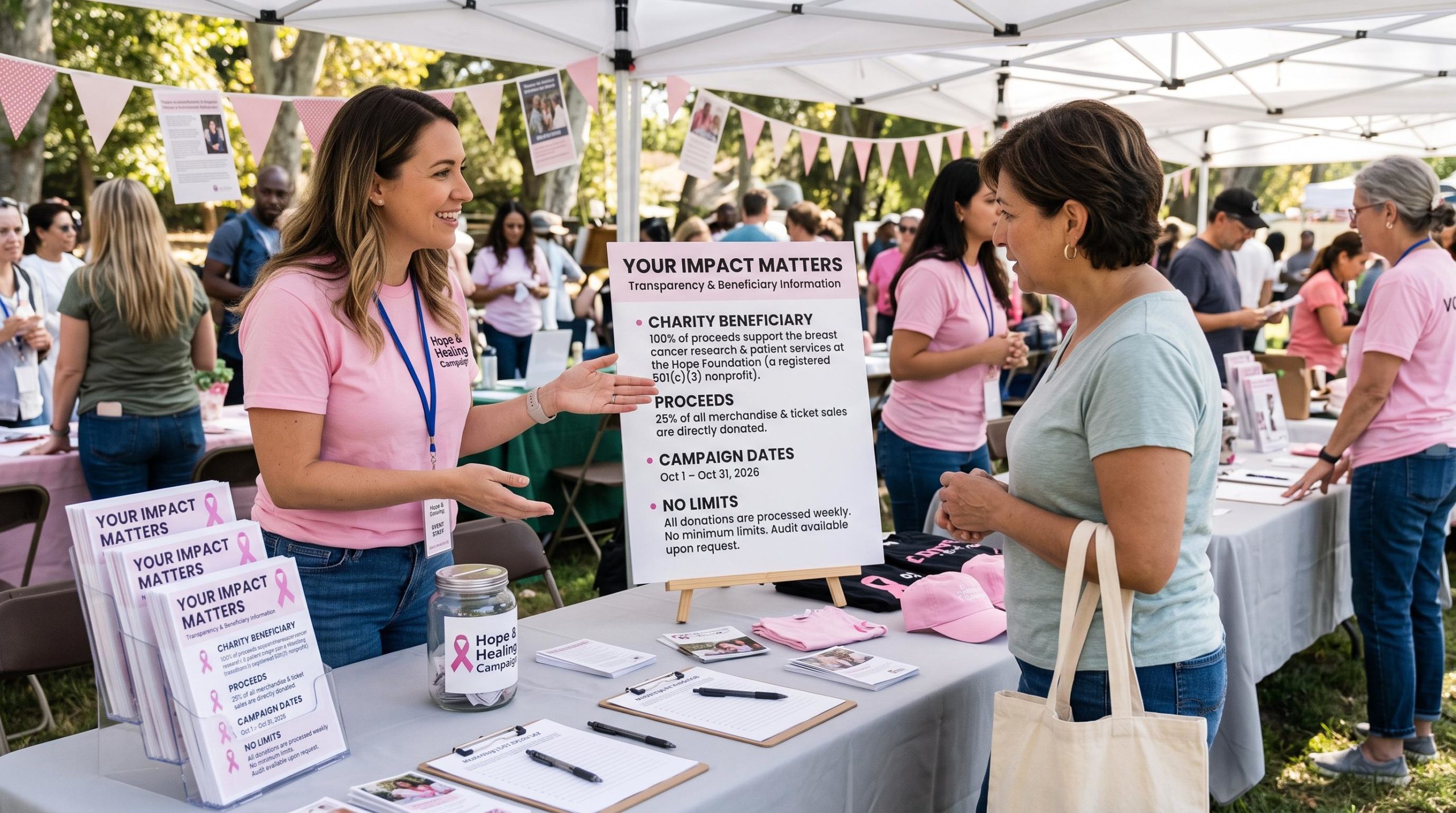Communicate Donation Terms Transparently
