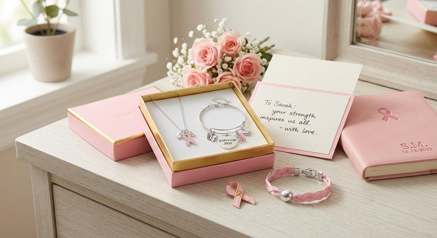 Custom Pink Ribbon Jewelry and Accessories